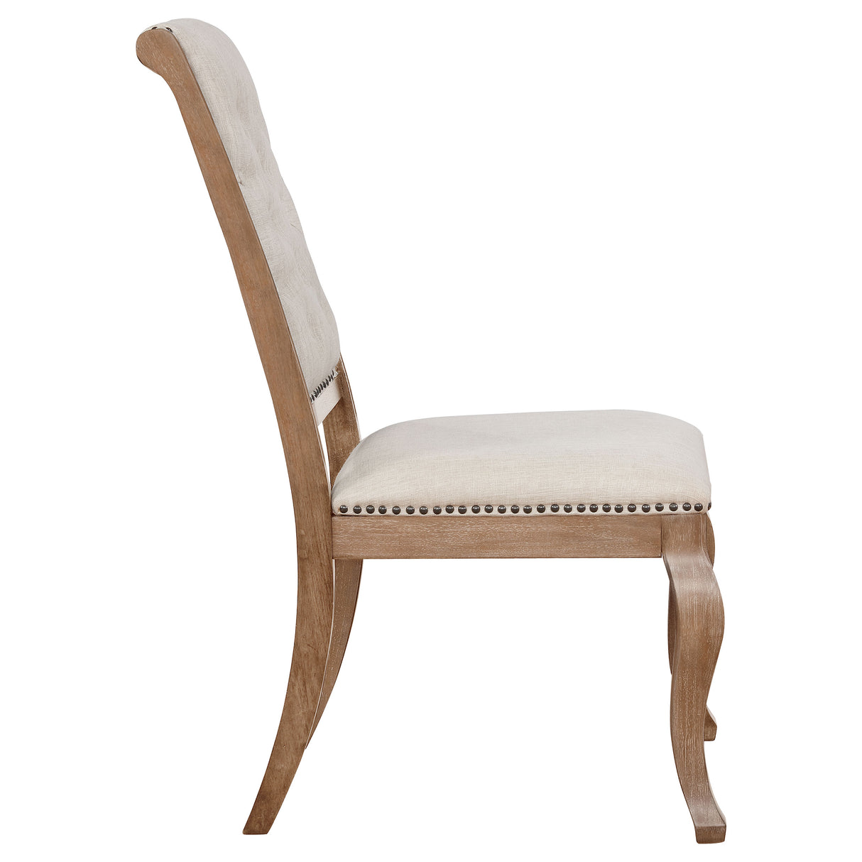 Brockway Cove Tufted Side Chairs Cream And Barley Brown (Set Of 2)