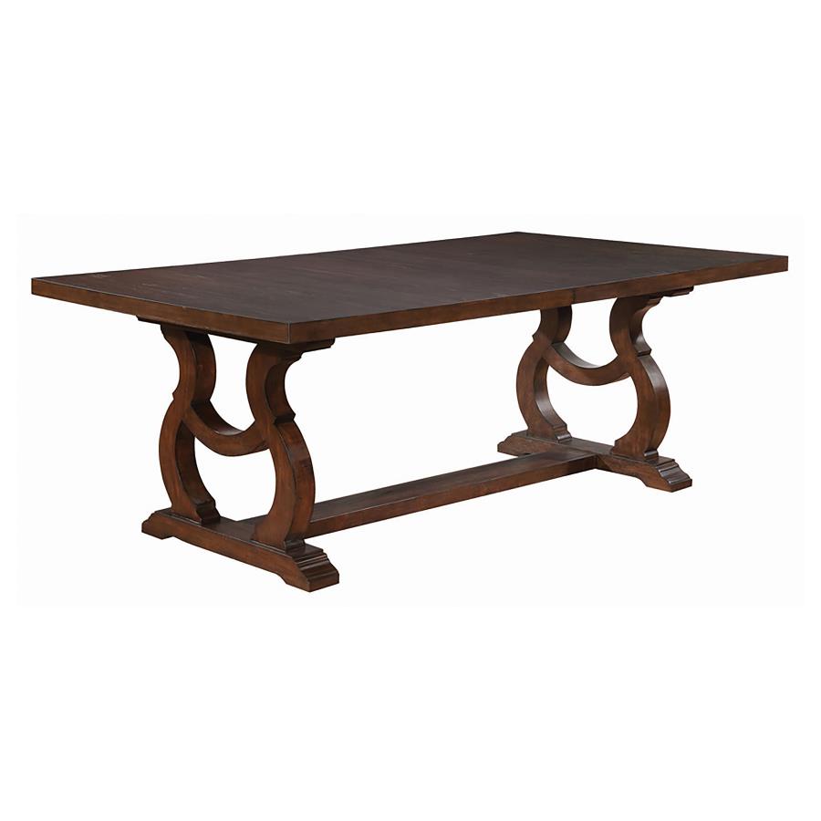 Brockway Antique Java 104-Inch Extension Leaf Dining Table