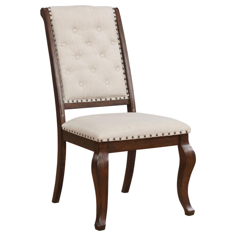 Brockway Cove Tufted Dining Chairs Cream And Antique Java (Set Of 2)