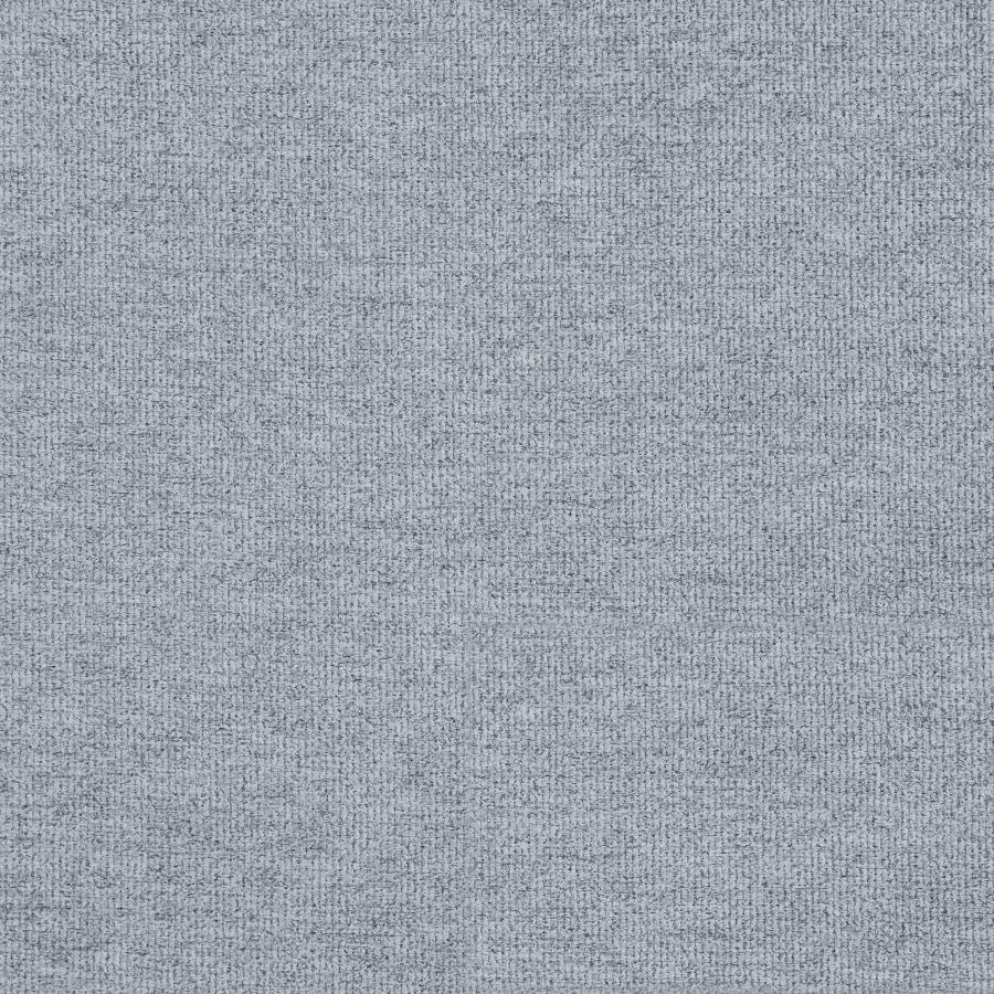 Abby Flare Arm Side Chair Light Grey And Chrome