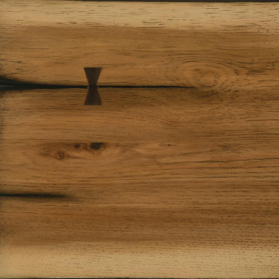 Bexley Live Edge Trestle Dining Table Natural Honey And Espresso