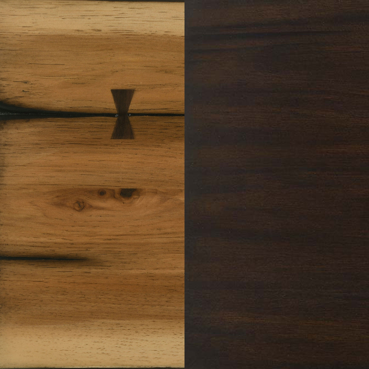 Bexley Live Edge Trestle Dining Table Natural Honey And Espresso