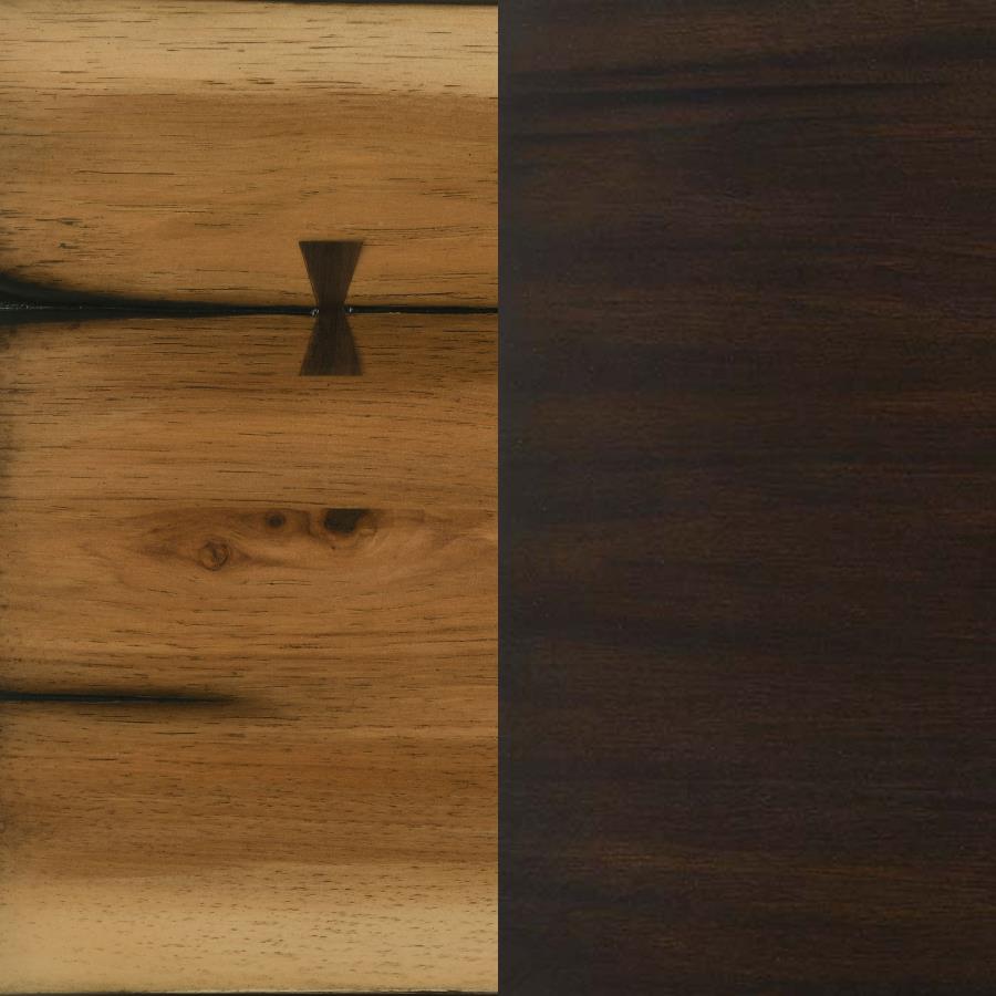 Bexley Trestle Bench Natural Honey And Espresso