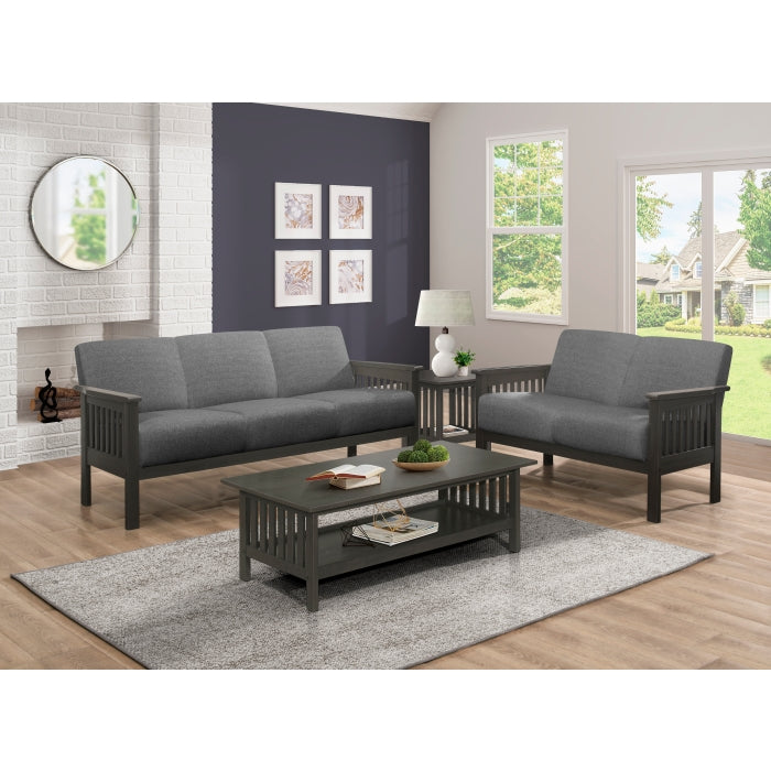 Lewiston Gray Loveseat