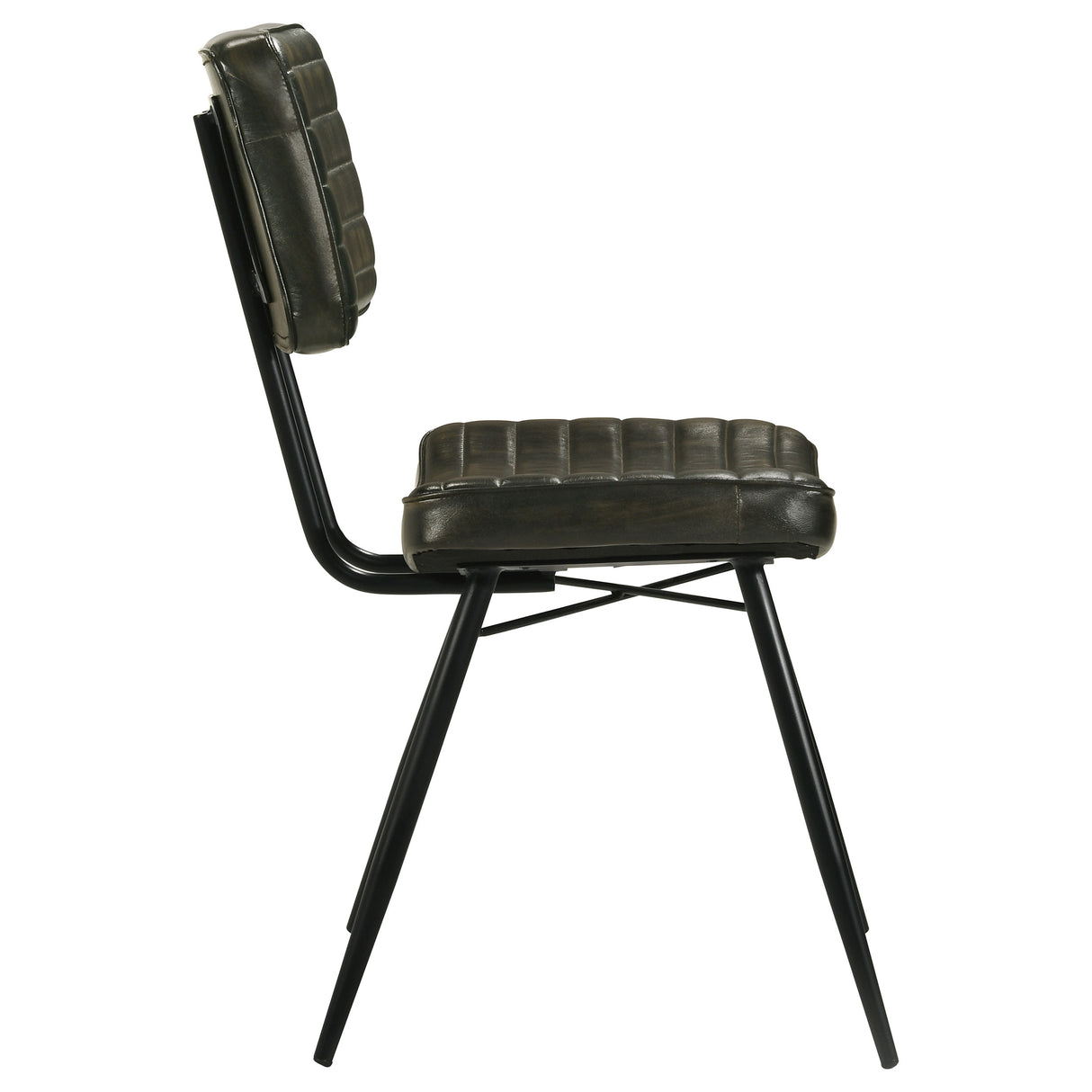 Partridge Padded Side Chairs Espresso And Black (Set Of 2)