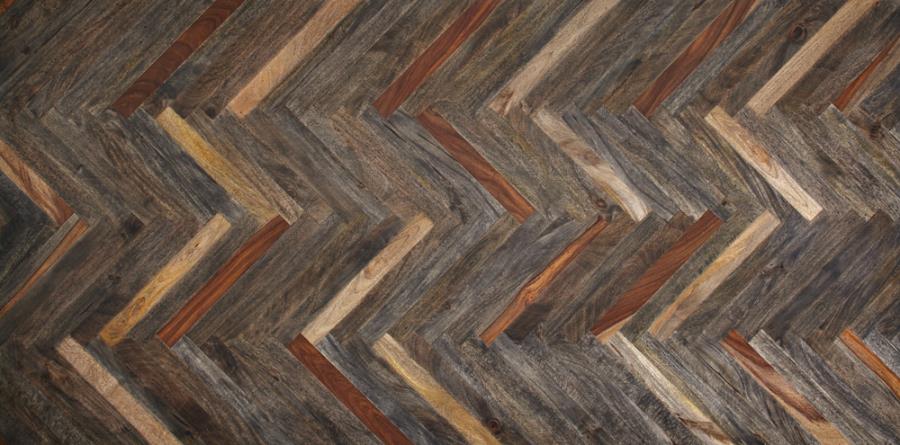 Misty Grey Sheesham 5-Piece Rectangular Dining Set And Camel