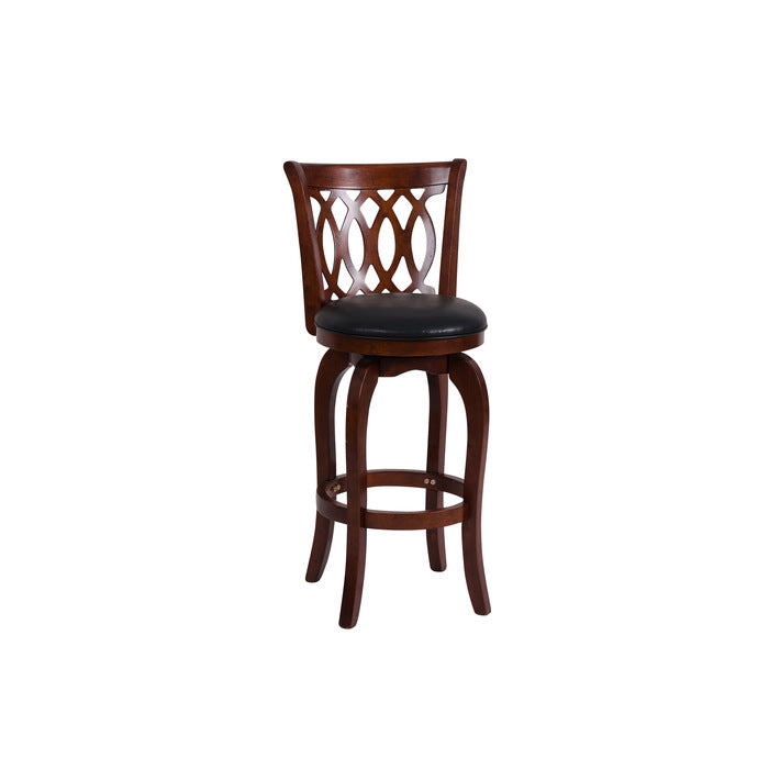Shapel Dark Cherry Swivel Pub Height Chair