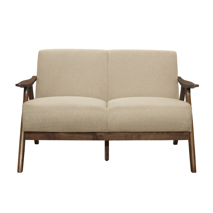 Damala Light Brown Loveseat