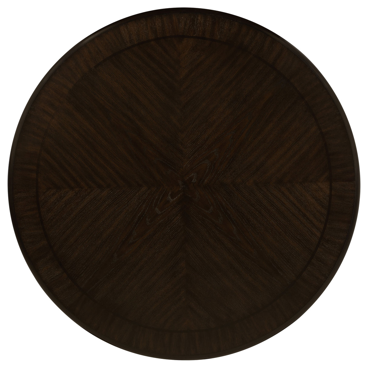 Twyla Dark Cocoa 60-Inch Round Dining Table With Drawer