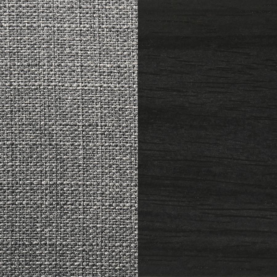 Stevie Upholstered Side Chairs (Set Of 2) With Demi Arm Brown Grey And Black