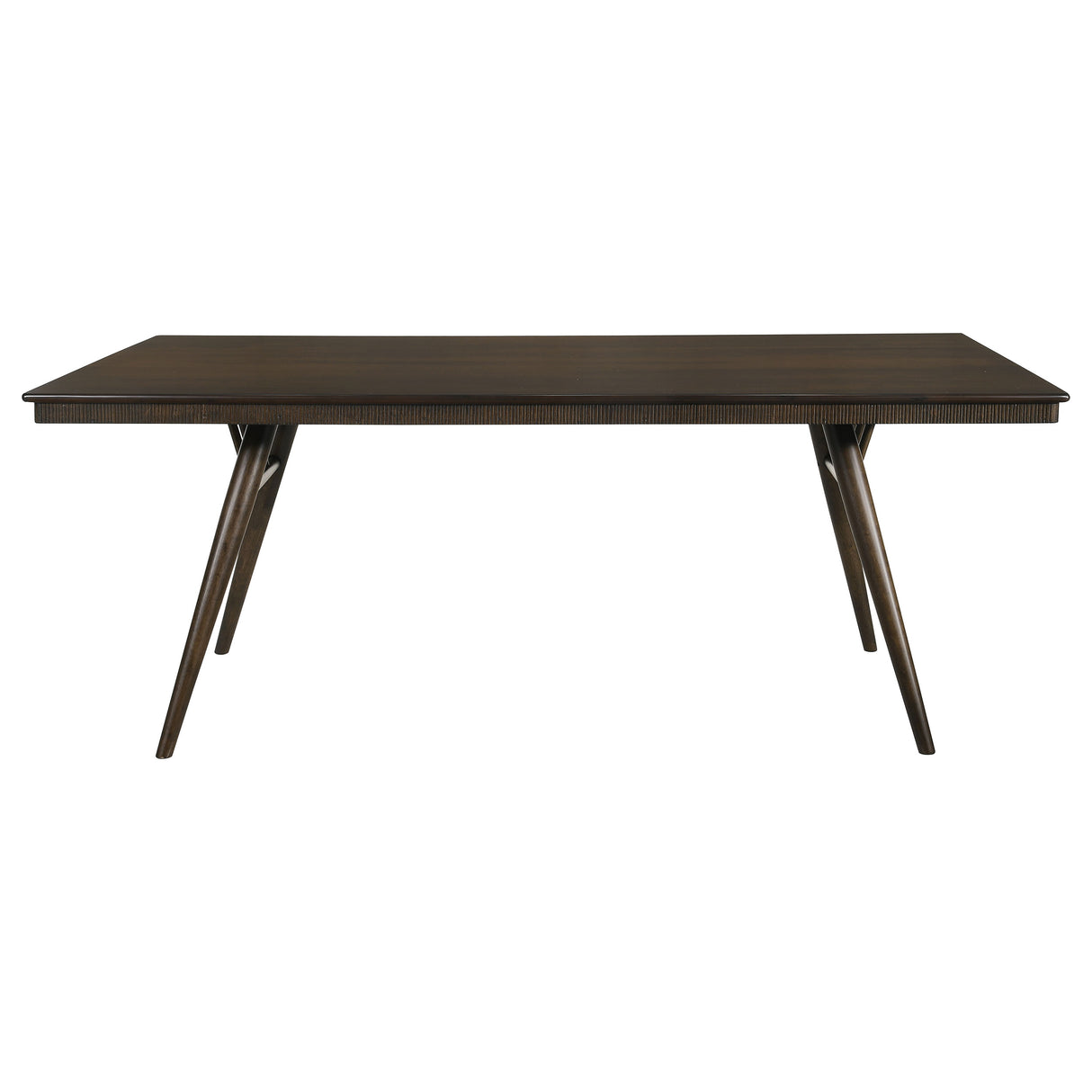 Wes Dark Walnut Rectangular 80-Inch Wood Dining Table