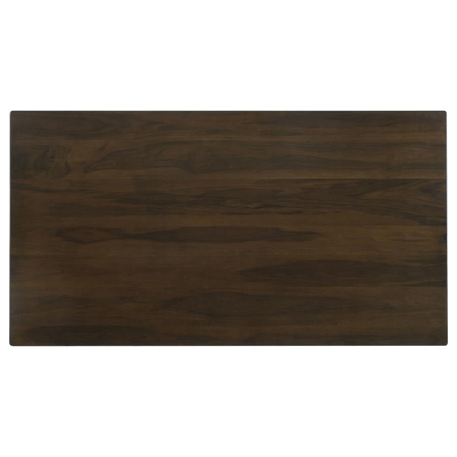 Wes Dark Walnut Rectangular 80-Inch Wood Dining Table