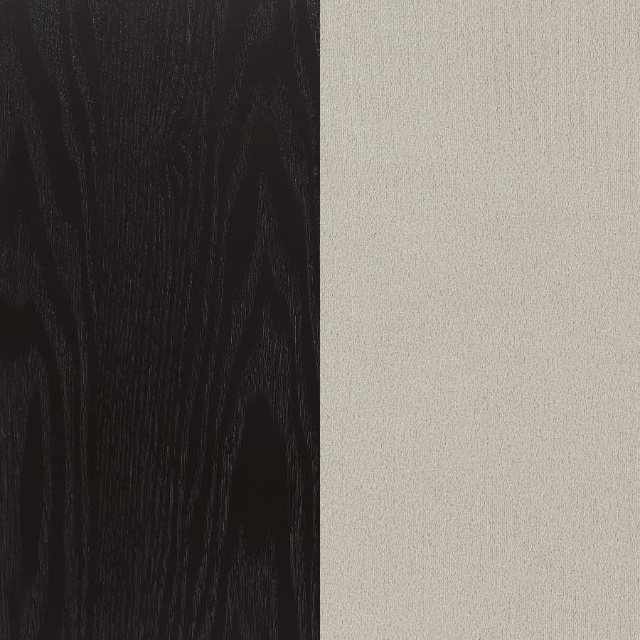 Sherry Rustic Espresso / Sand 5-Piece Rectangular Marble Top Dining Table Set