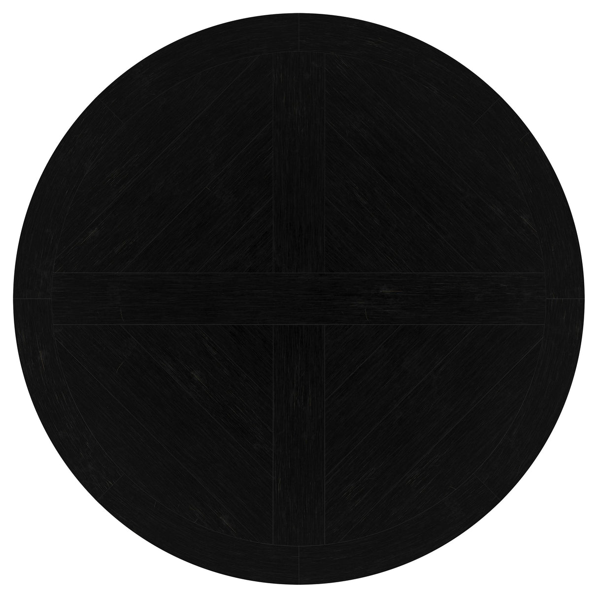 Florence Distressed Black Round 60-Inch Pedestal Base Dining Table