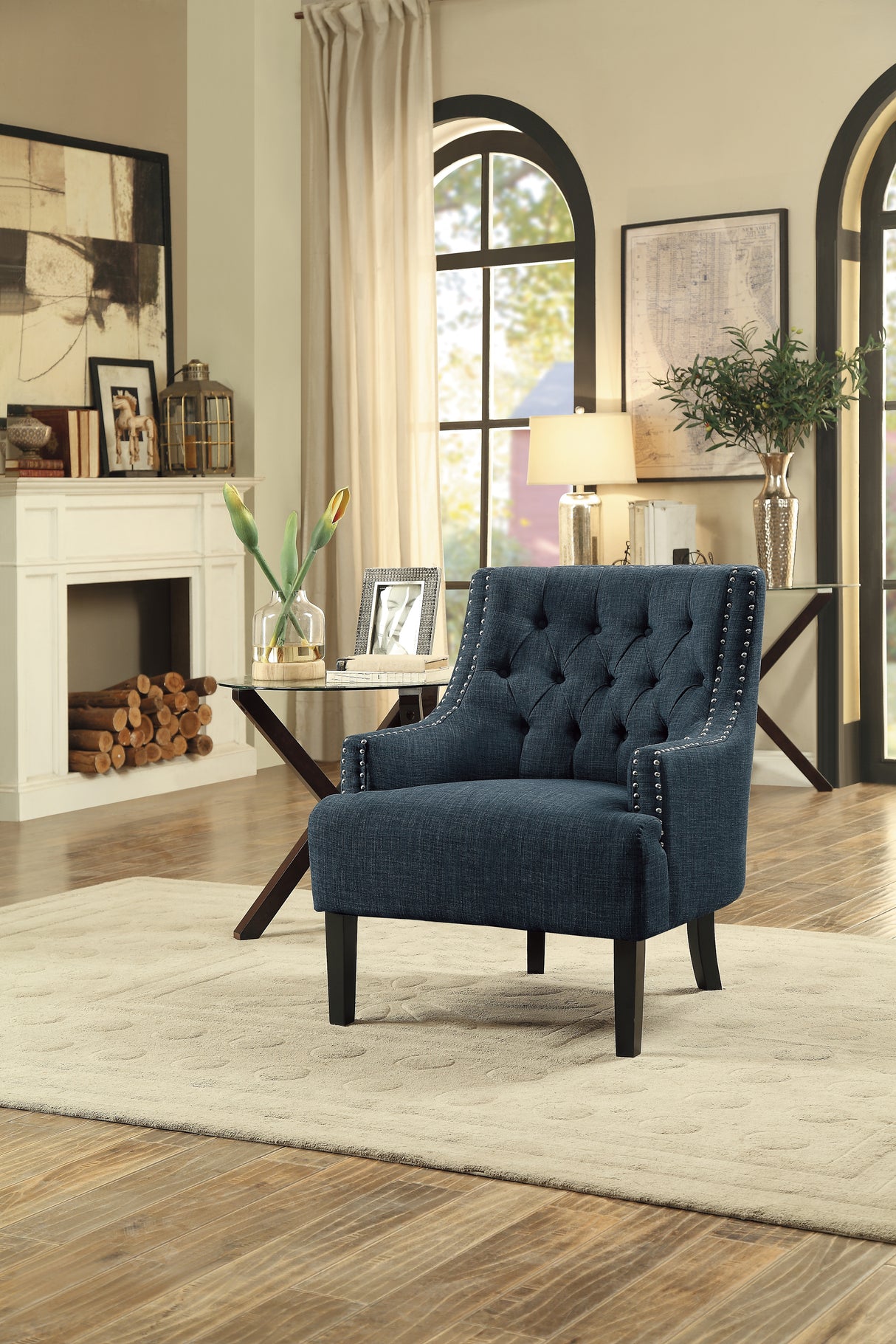 Charisma Indigo Accent Chair