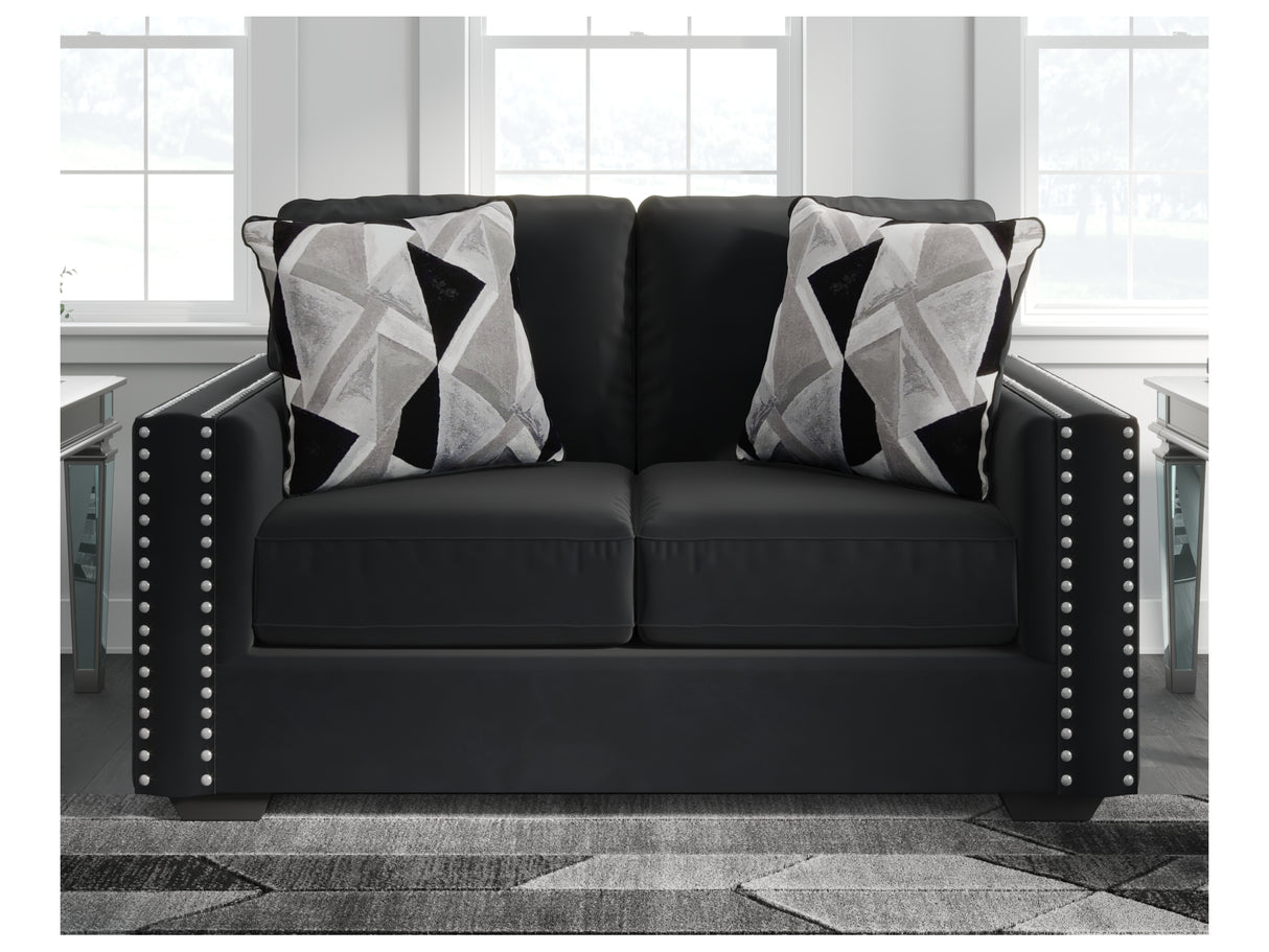 Gleston Onyx Sofa And Loveseat With Ottoman