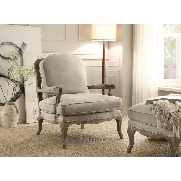 Parlier Gray Weathered Accent Chair