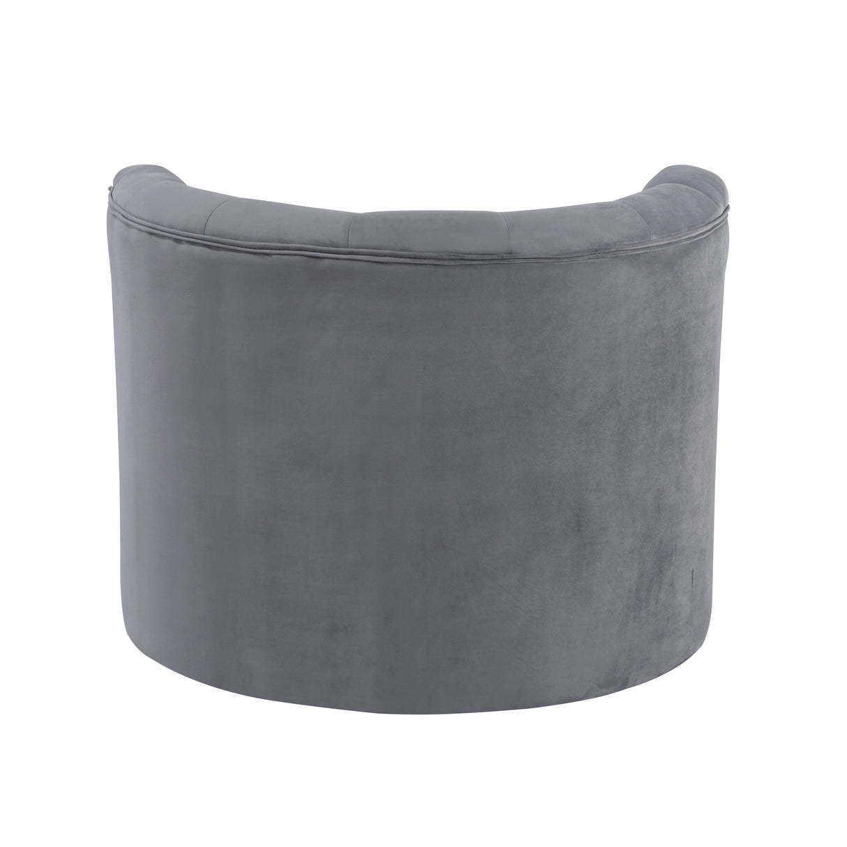 Cheswold Gray Velvet Swivel Chair
