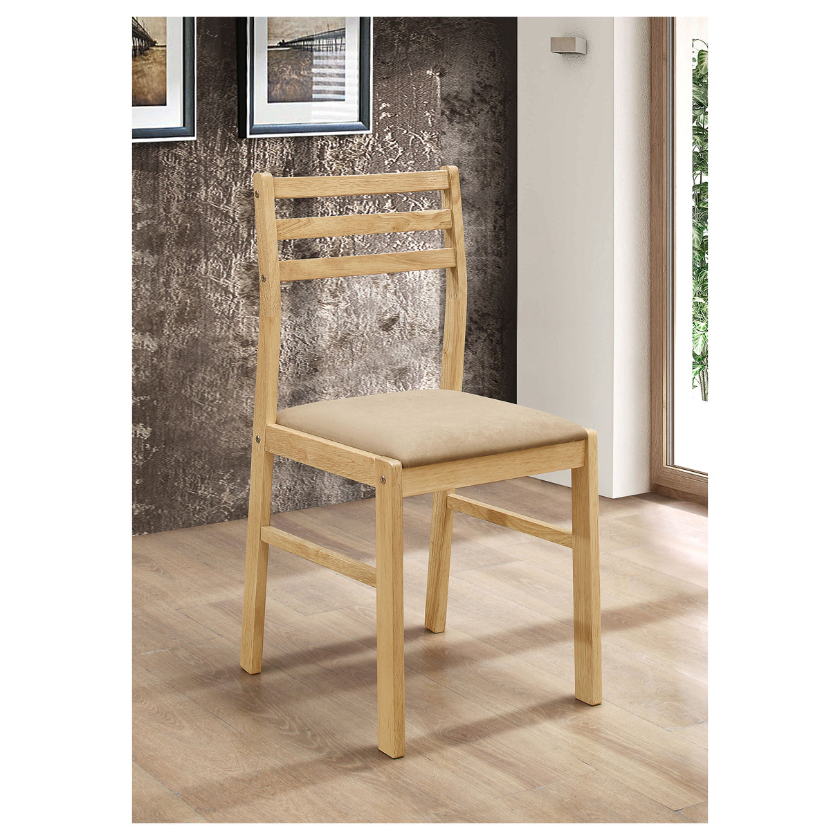 Bucknell 3-Piece Dining Set With Drop Leaf Natural And Tan