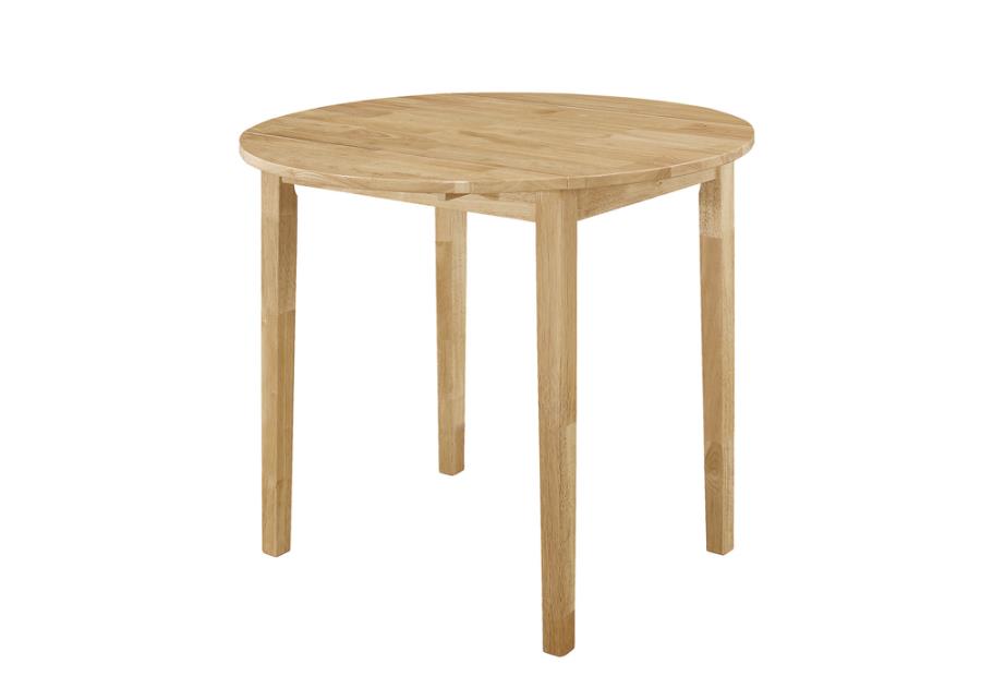 Bucknell 3-Piece Dining Set With Drop Leaf Natural And Tan