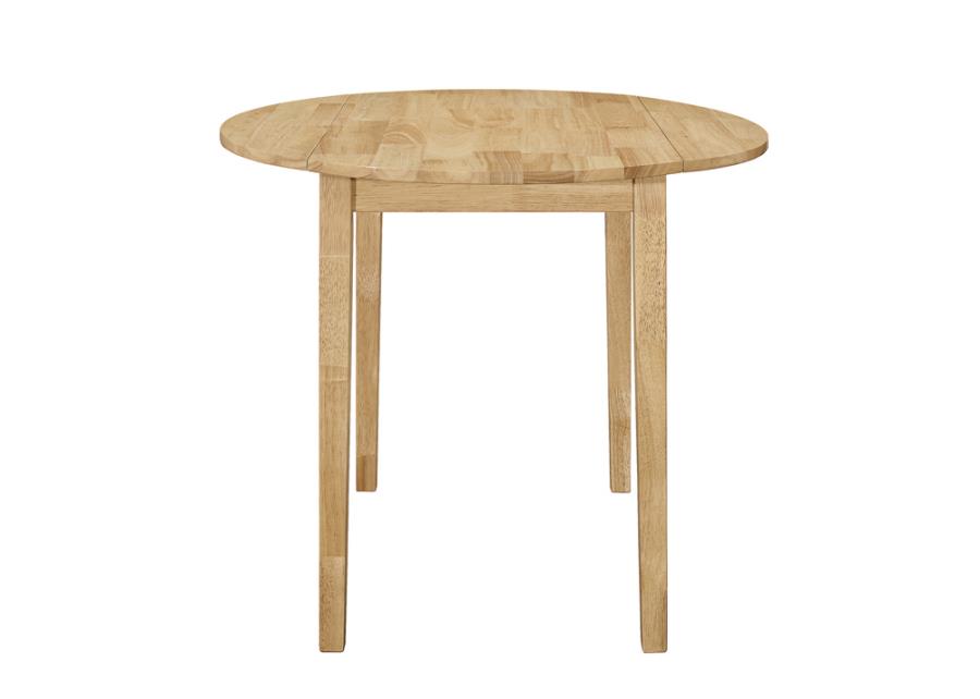 Bucknell 3-Piece Dining Set With Drop Leaf Natural And Tan