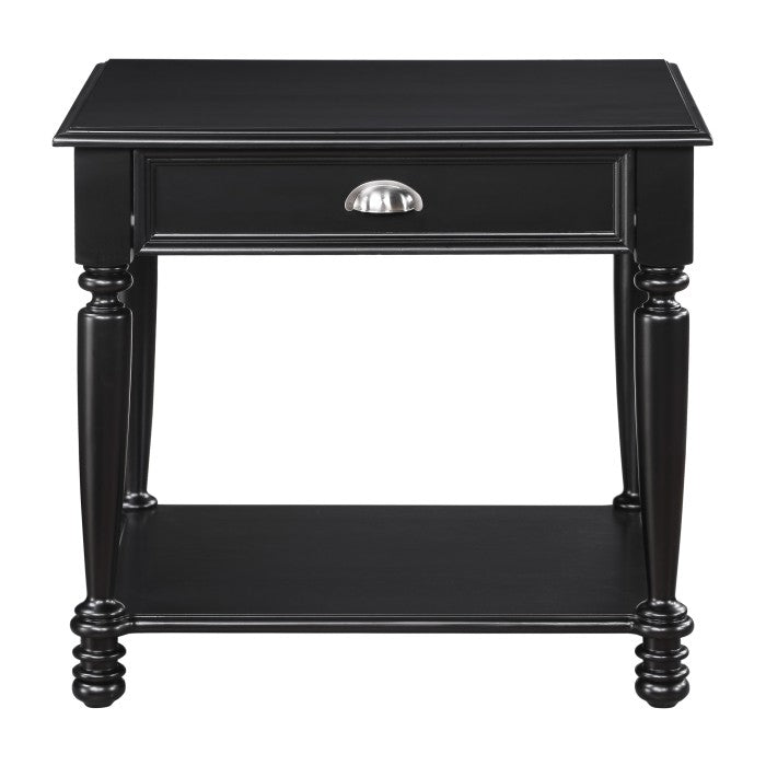 Sanders Black End Table