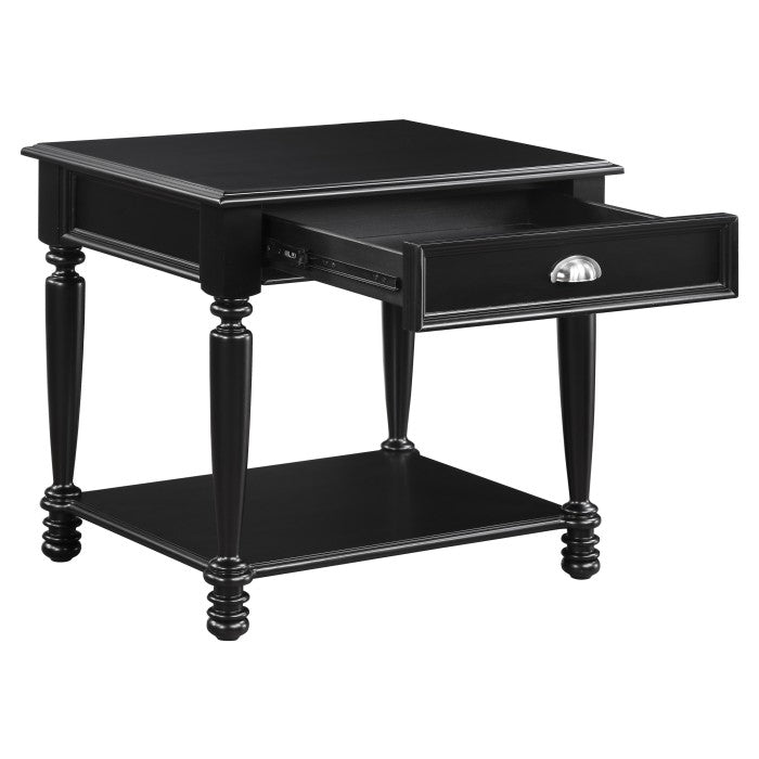Sanders Black End Table