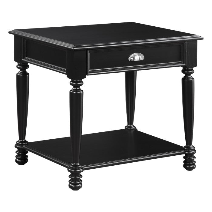 Sanders Black End Table