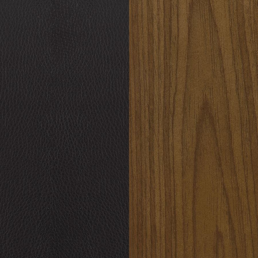 Folsom Upholstered Adjustable Bar Stool Black And Chrome