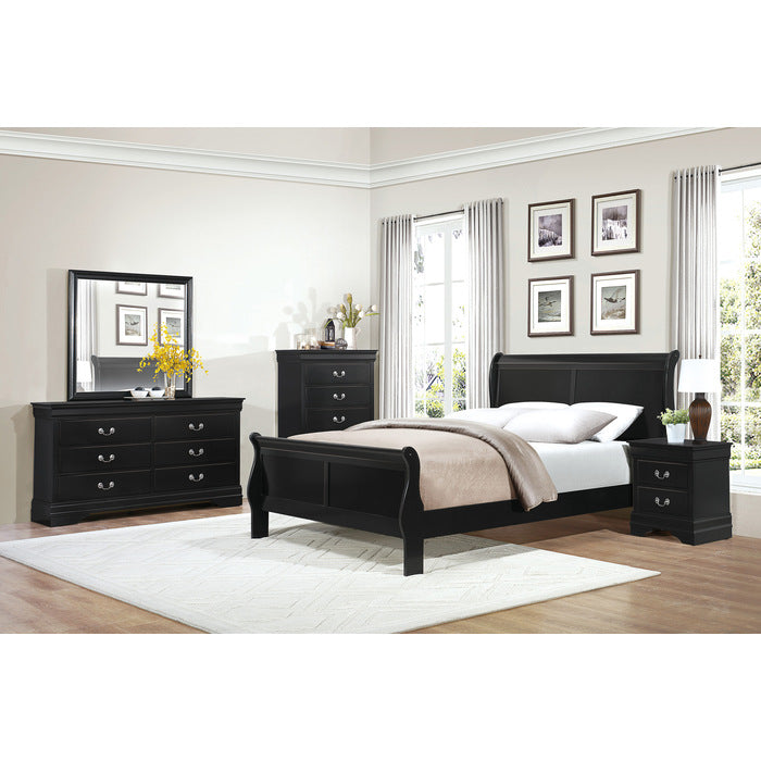 Mayville Black California King Bed