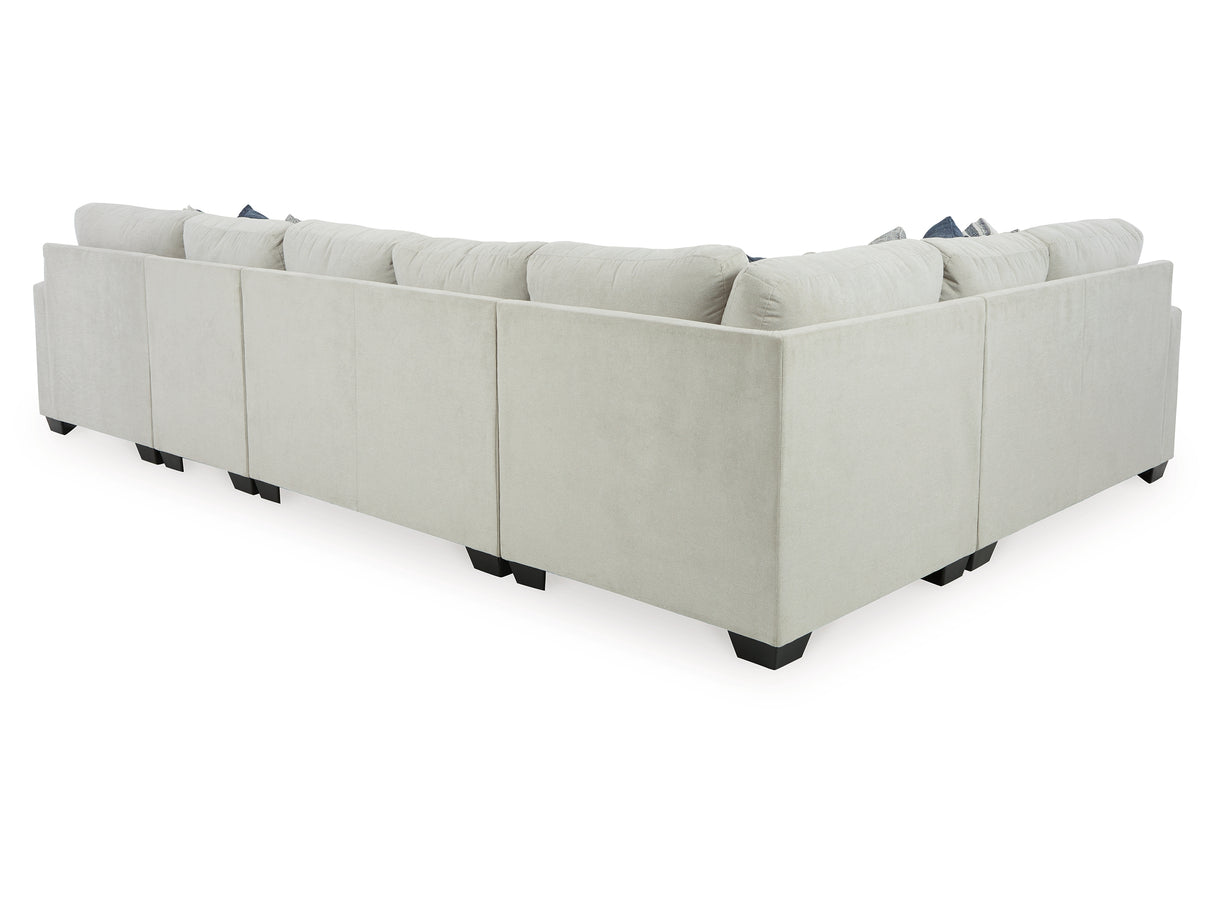 Lowder Stone 5-Piece Right-Arm Facing Sectional With Chaise