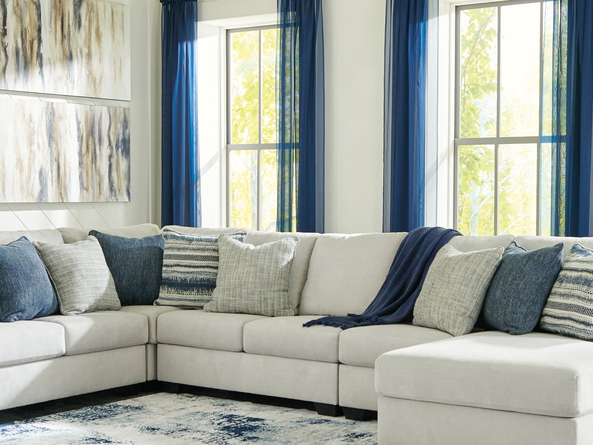 Lowder Stone 5-Piece Right-Arm Facing Sectional With Chaise