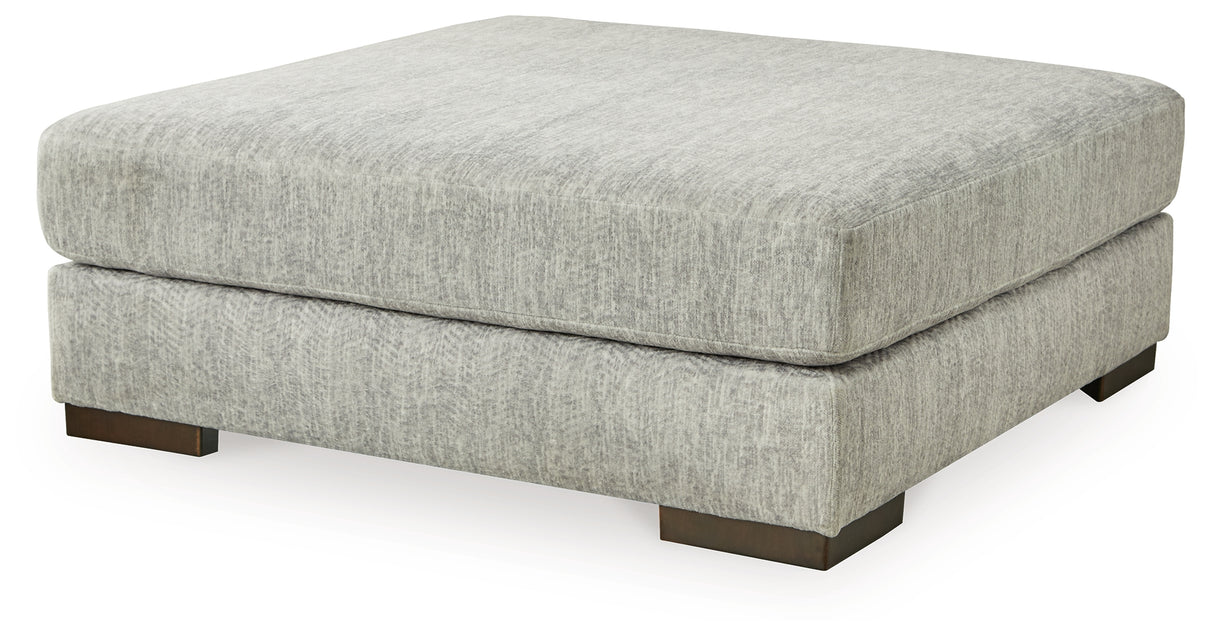 Regent Pewter Park Oversized Accent Ottoman