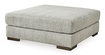 Regent Pewter Park Oversized Accent Ottoman
