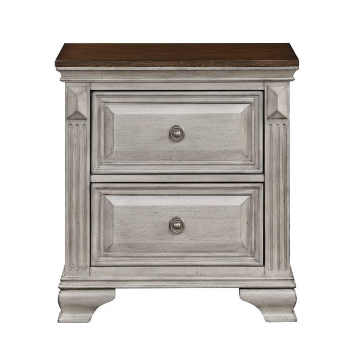 Marquette S Brown And Gray Night Stand