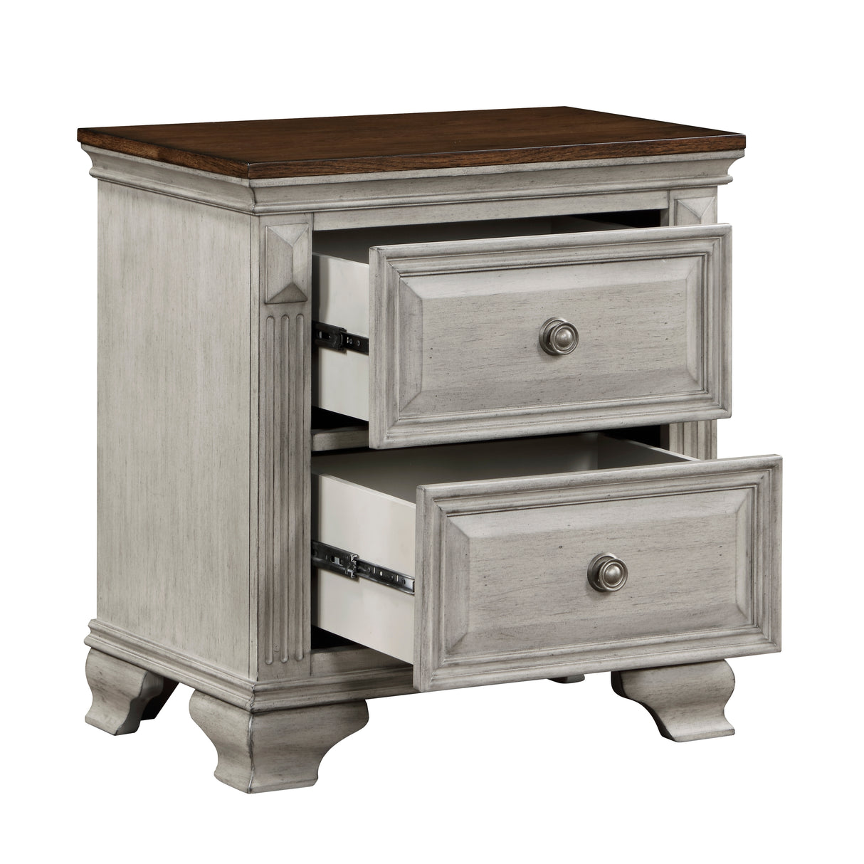 Marquette S Brown And Gray Night Stand
