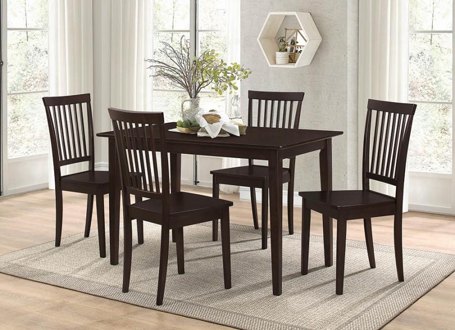 Gomez 5-Piece Dining Set Cappuccino