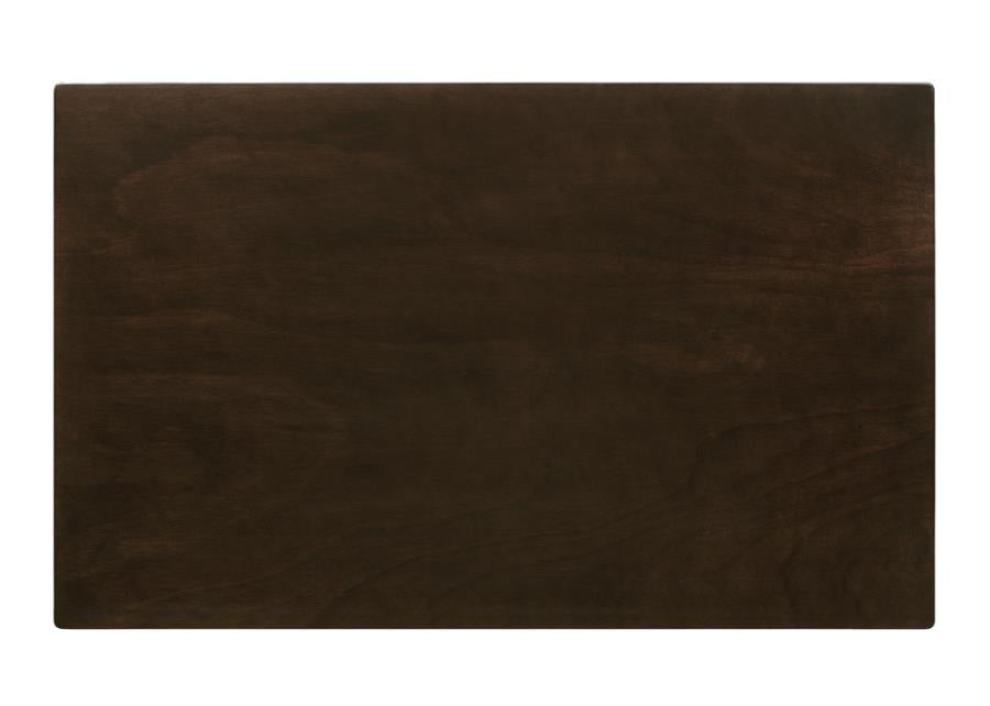 Guillen 5-Piece Dining Set With Bench Cappuccino And Dark Brown