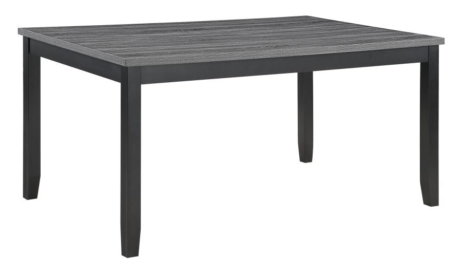 Barlow 6-piece Rectangular Dining Table Set Grey and Black