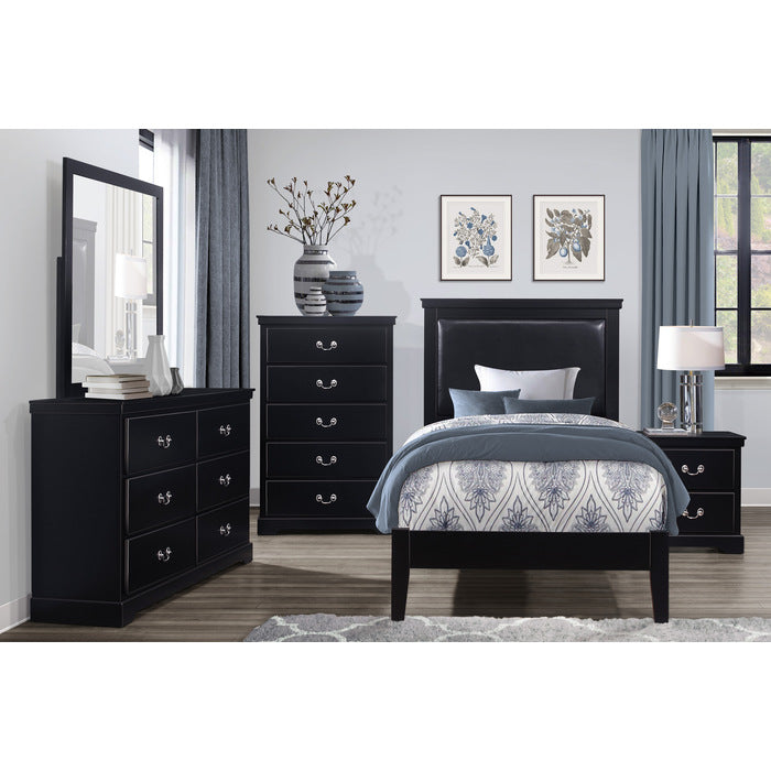Seabright Black Nightstand