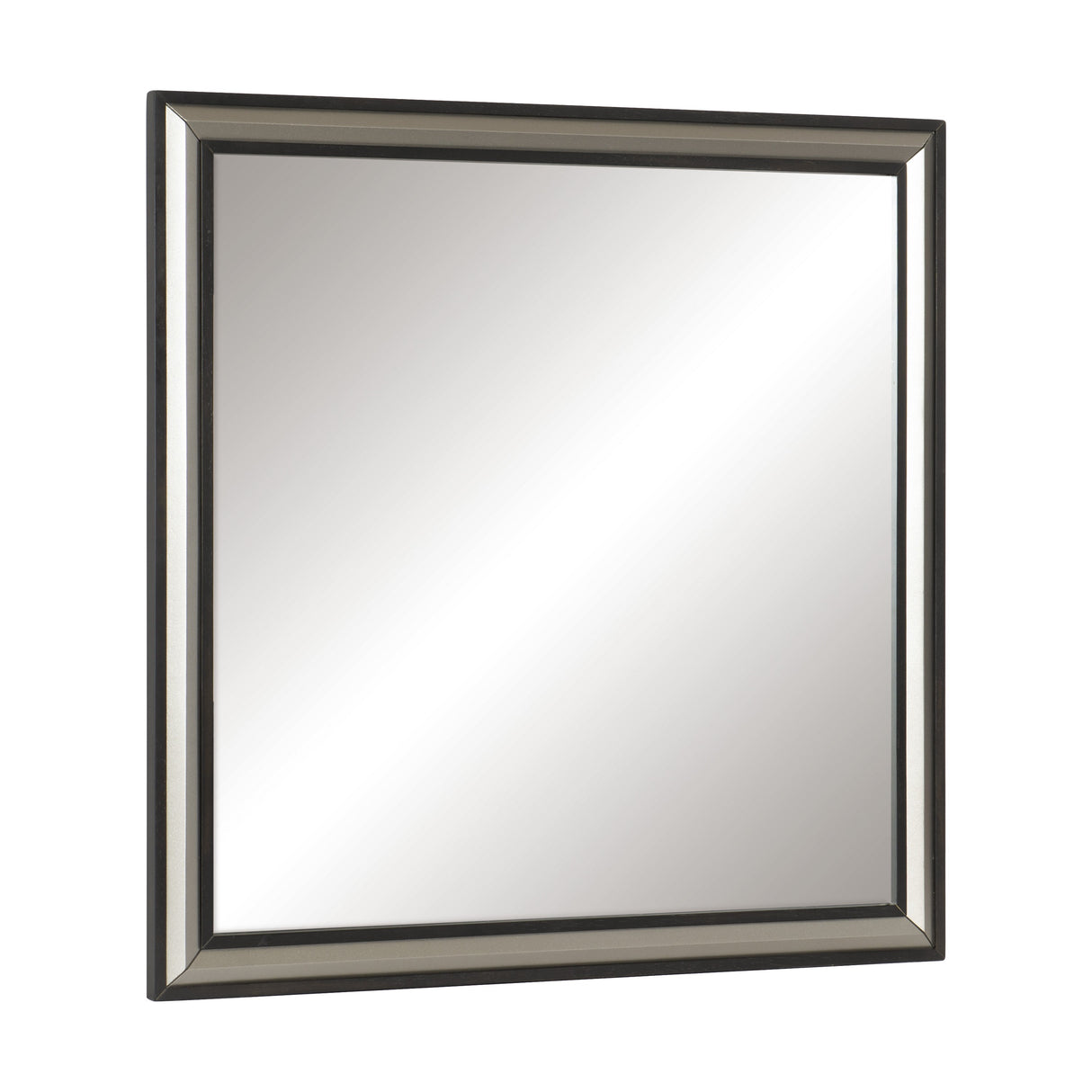 Grant Ebony And Silver Mirror