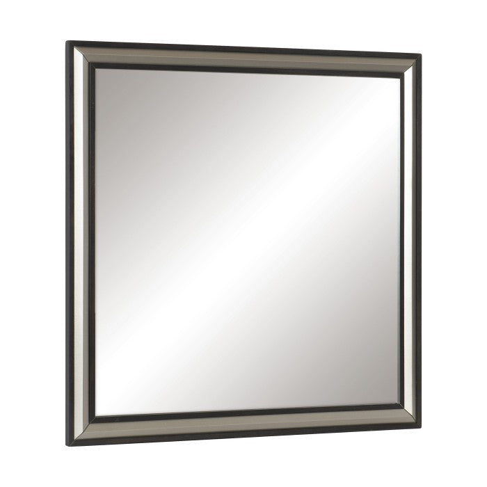 Grant Ebony And Silver Mirror