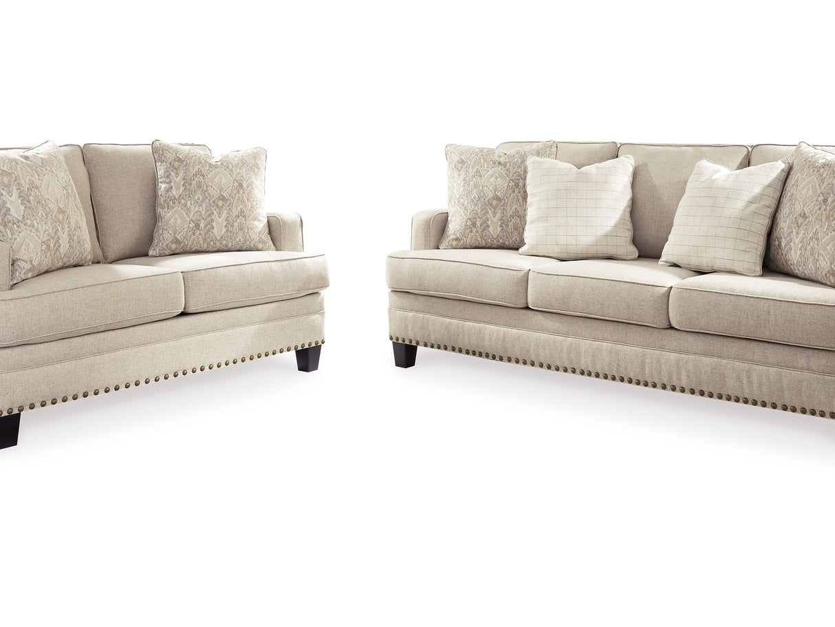 Claredon Linen Sofa, Loveseat And Chair
