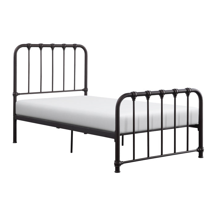 Bethany Dark Bronze Twin Metal Platform Bed