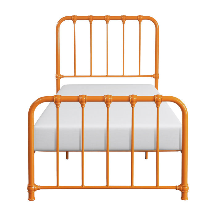 Bethany Orange Twin Metal Platform Bed