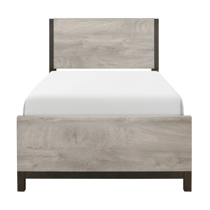 Zephyr Light Gray And Twin Bed