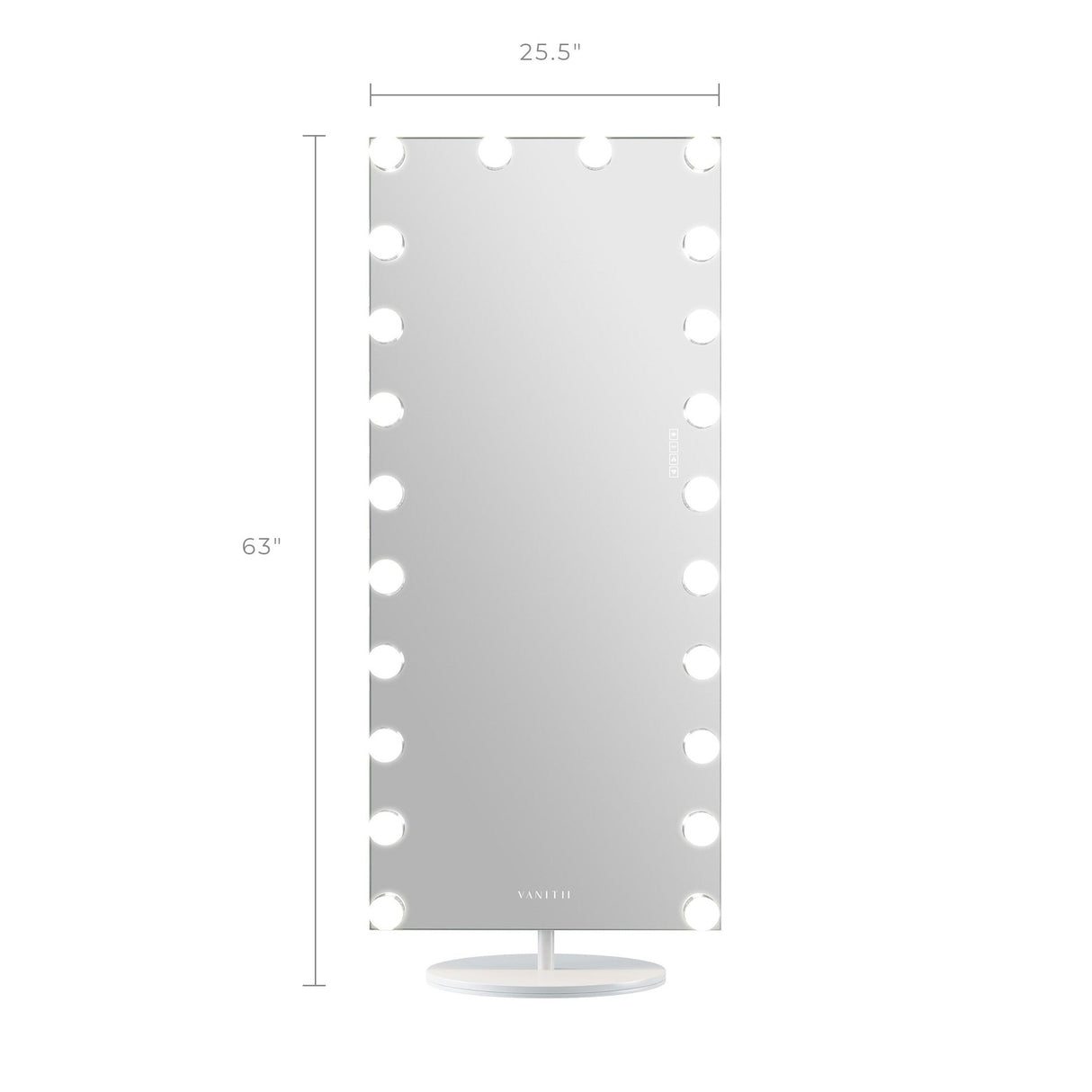 Marilyn Hollywood Vanity Mirror - Full Length Mirror with Swivel 180º Rotation Stand