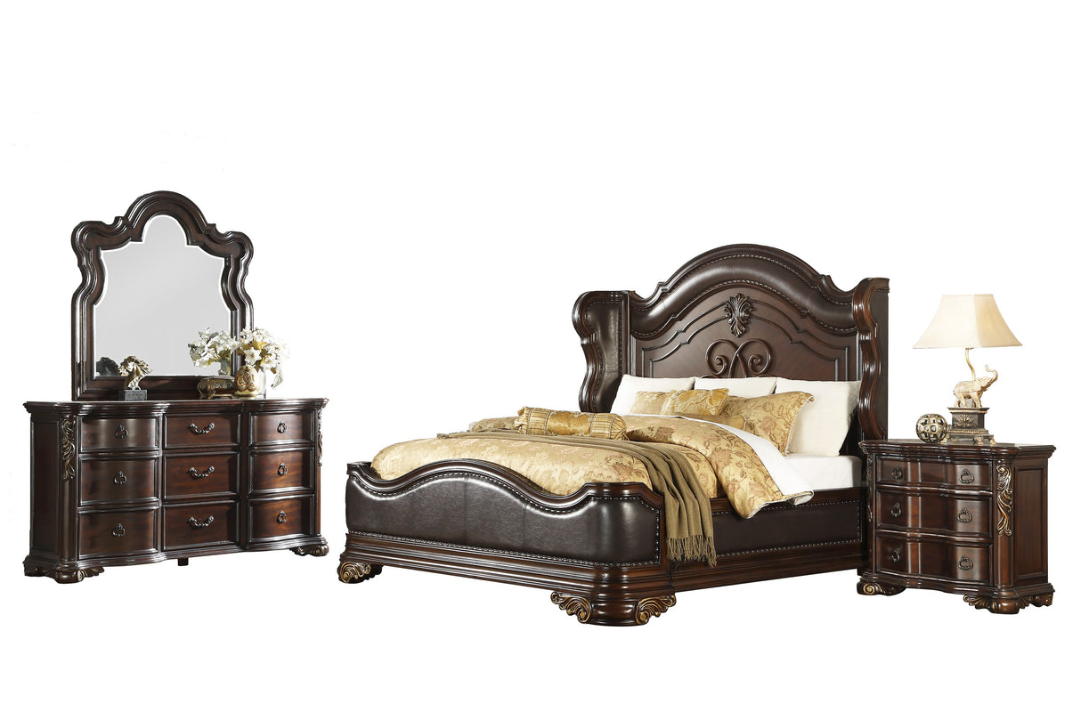 Highlands Dark Cherry California King Bed