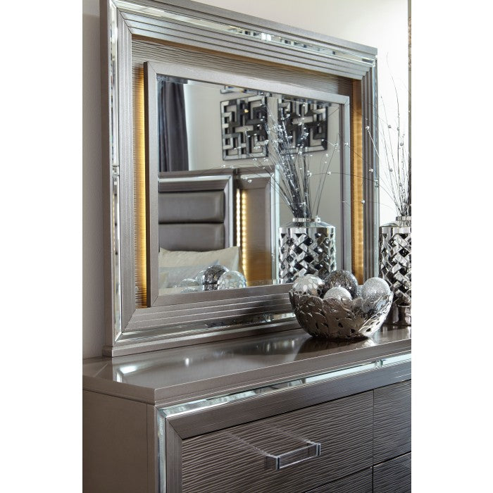 Tamsin Silver/Gray Metallic Mirror (Mirror Only)