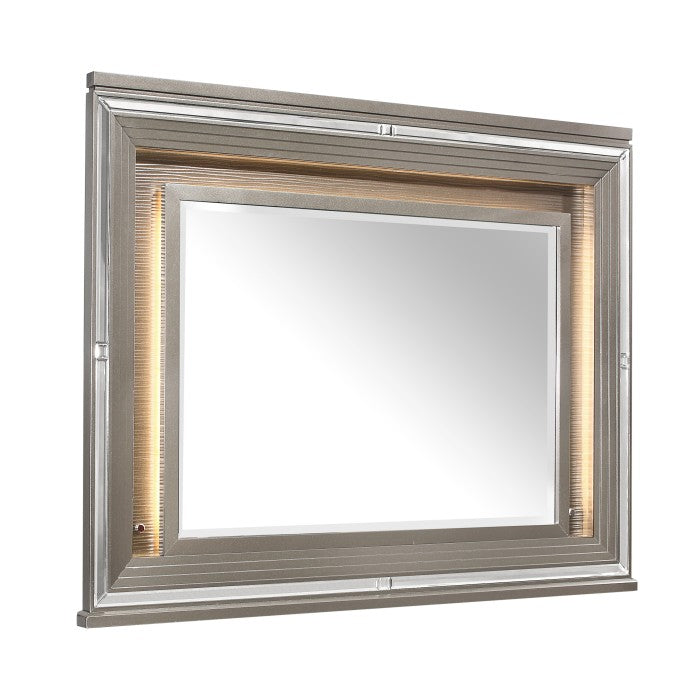 Tamsin Silver/Gray Metallic Mirror (Mirror Only)